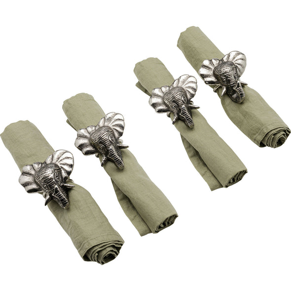 Napkin Ring Happy Elephants (4/Set)