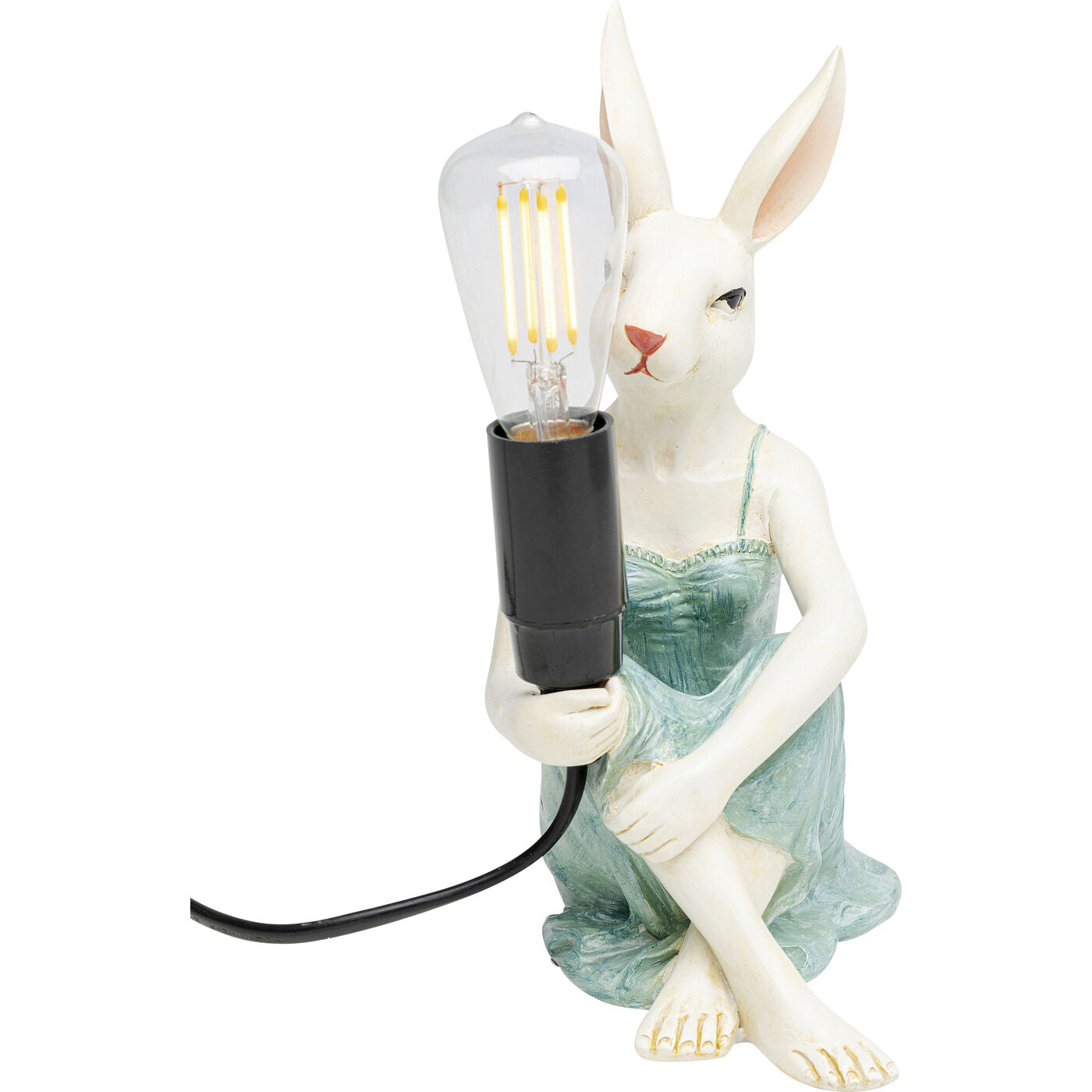 Table Lamp Girl Rabbit 21cm