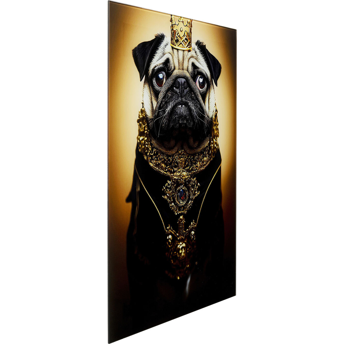 Glass Picture Prince Pug