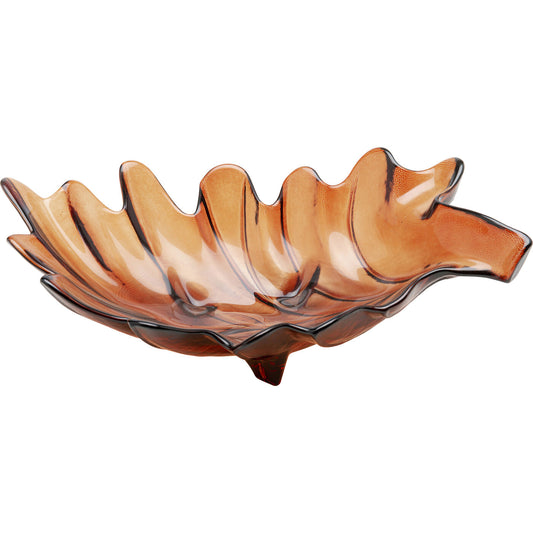 Deco Bowl Leaf Red 11cm