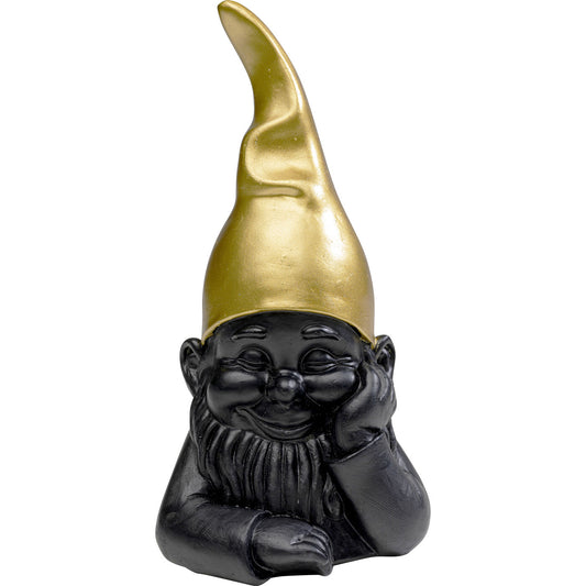 Deco Figurine Gnome Black 21cm