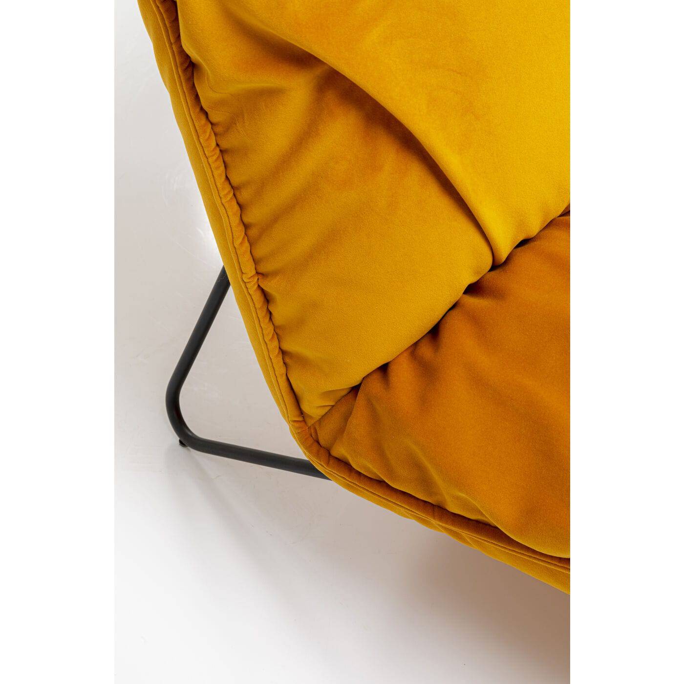 Yellow Velvet Armchair 