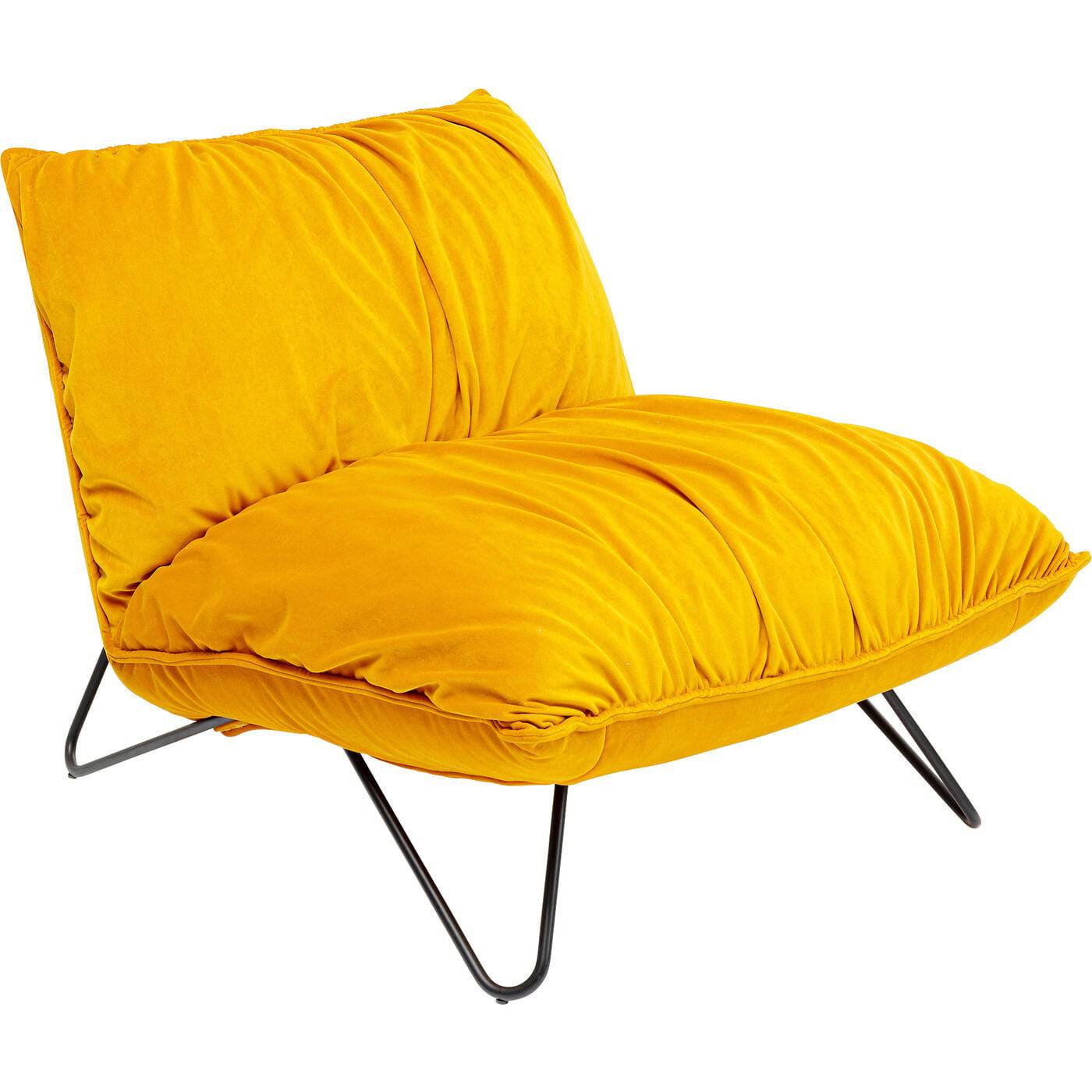 Yellow Velvet Armchair 