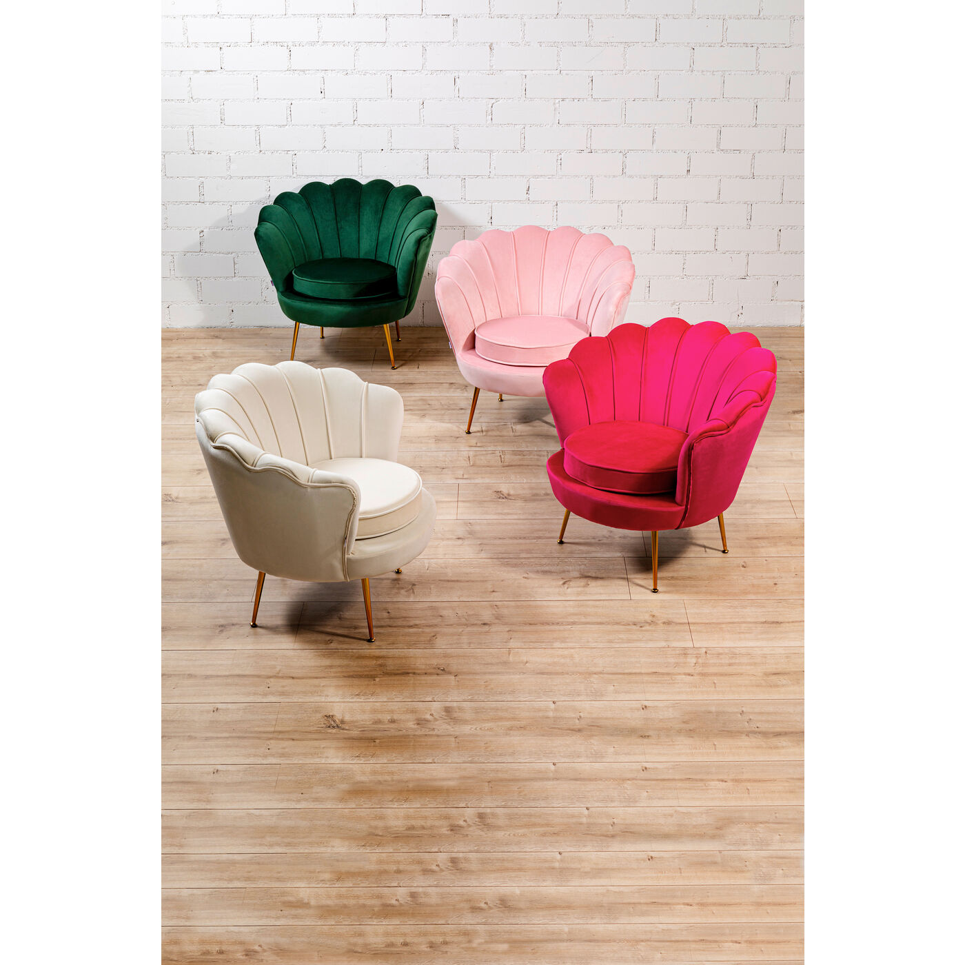 Armchair Water Lily Gold Pink