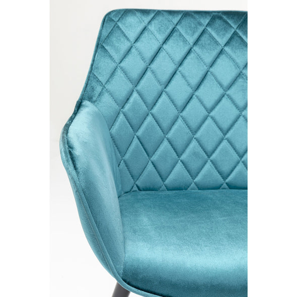 chair with armrest harry blue
