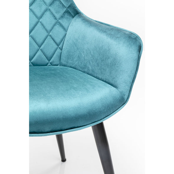 chair with armrest harry blue
