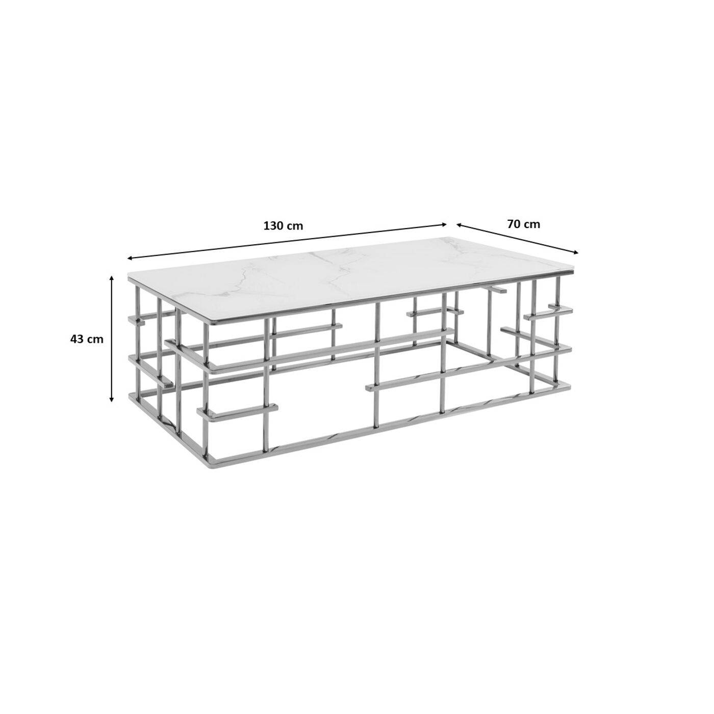 Marble Glass Coffee Table