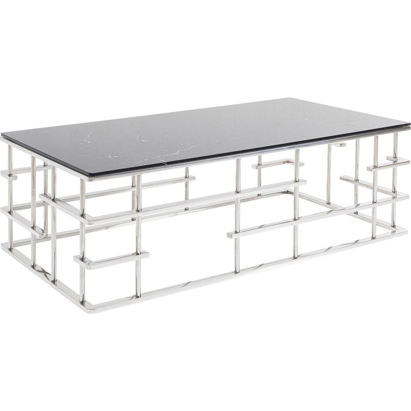 Coffee Table Rome Silver 130x70cm - JULIA VENCE STORE