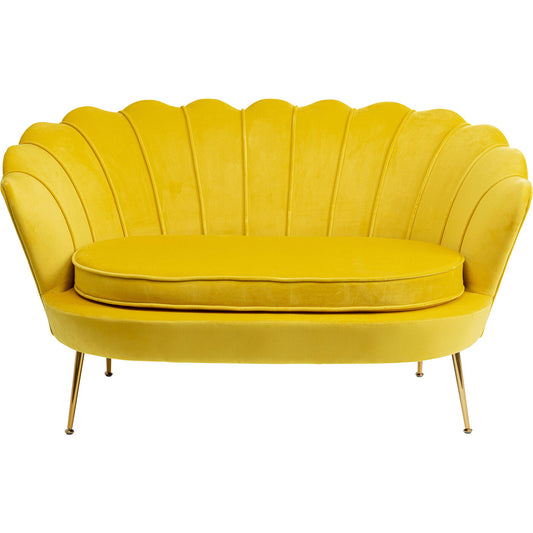 Sofa Water Lily 2 Seater Gold Yellow