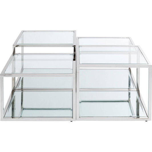 Coffee Table Orion Silver 4 set - JULIA VENCE STORE