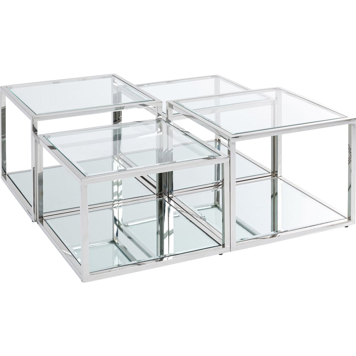 Coffee Table Orion Silver 4 set - JULIA VENCE STORE