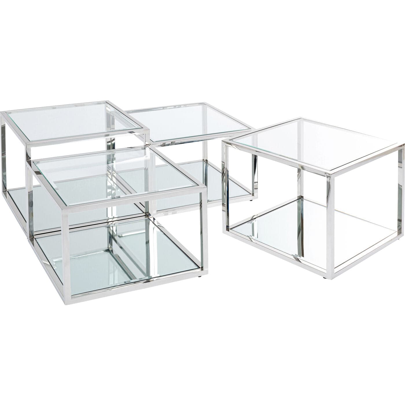 Coffee Table Orion Silver 4 set - JULIA VENCE STORE