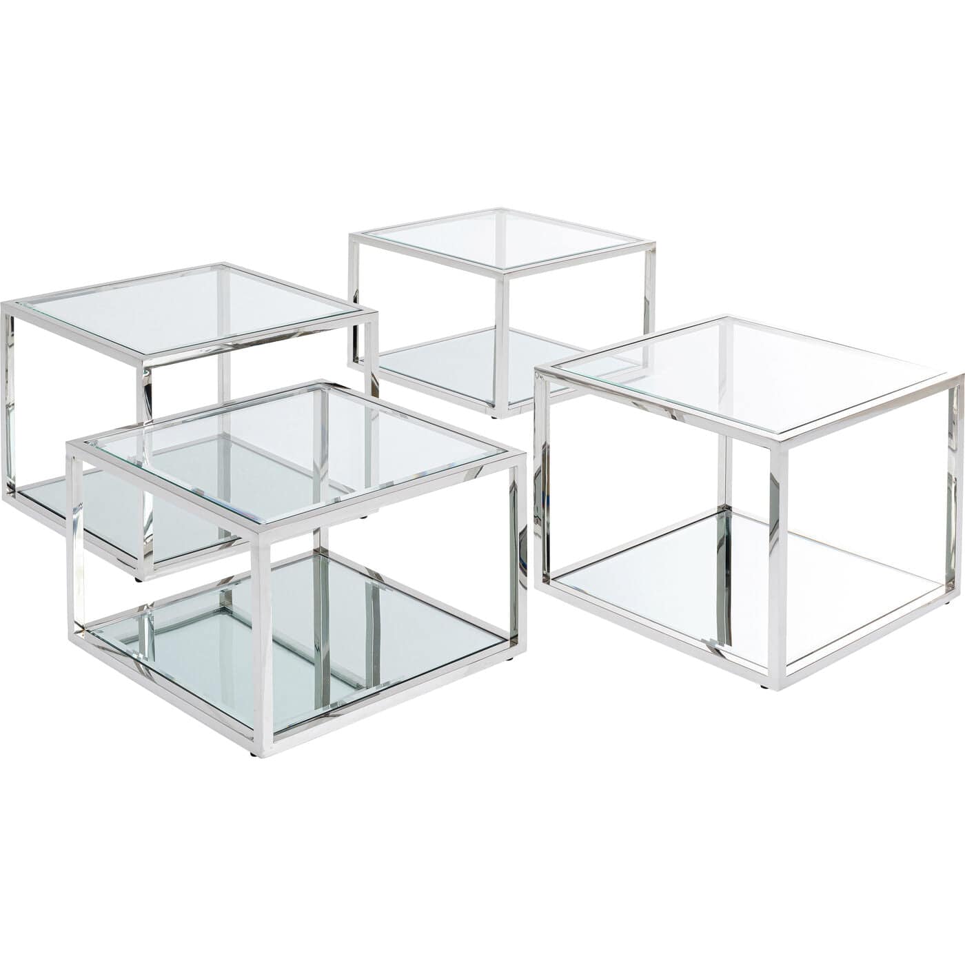 Coffee Table Orion Silver 4 set - JULIA VENCE STORE