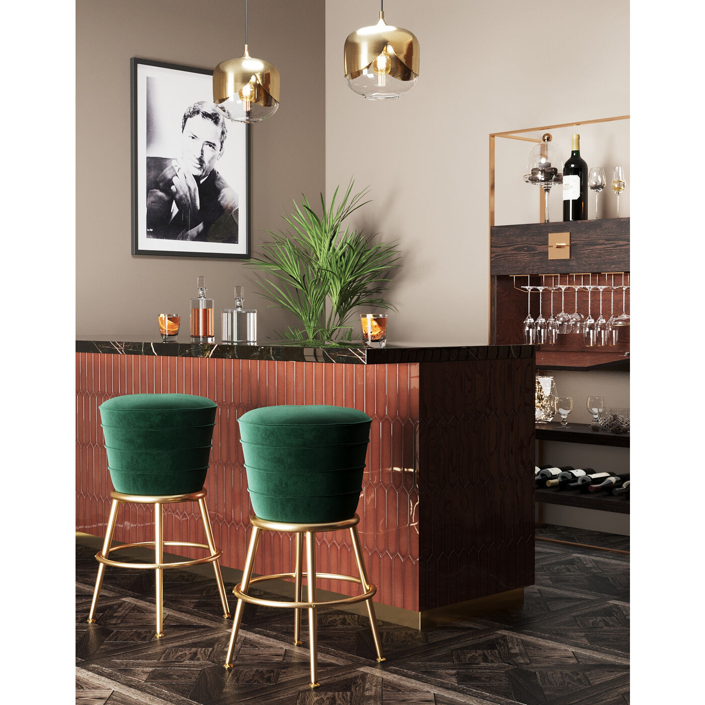 Bar Stool Treviso Green