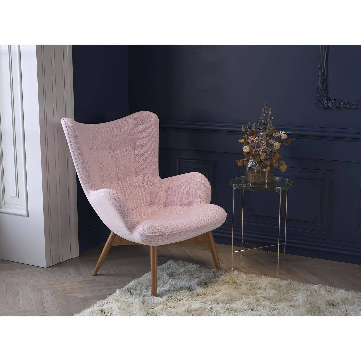 Armchair White Vicky Rose