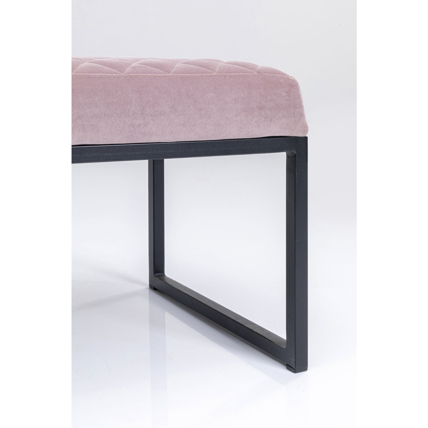 Bench Smart Velvet Rose Black 90cm