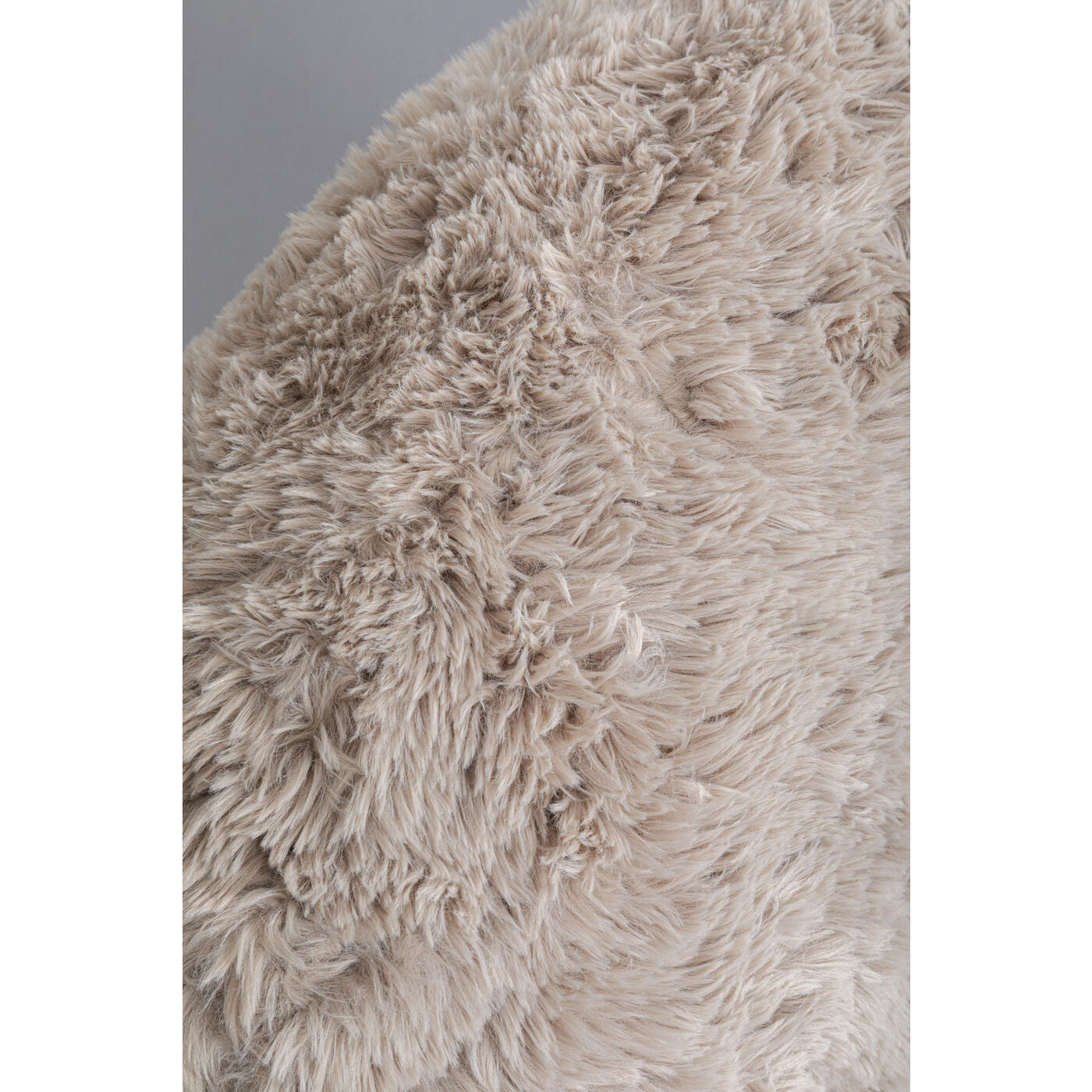 Swivel Armchair Fluffy Beige