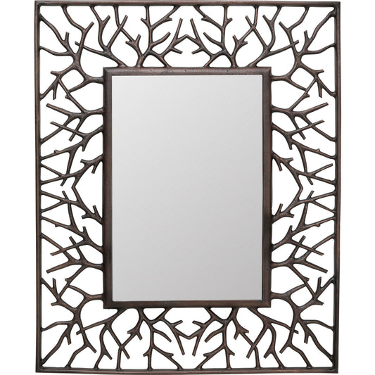 Wall Mirror Tree Branch Square 100x82cm