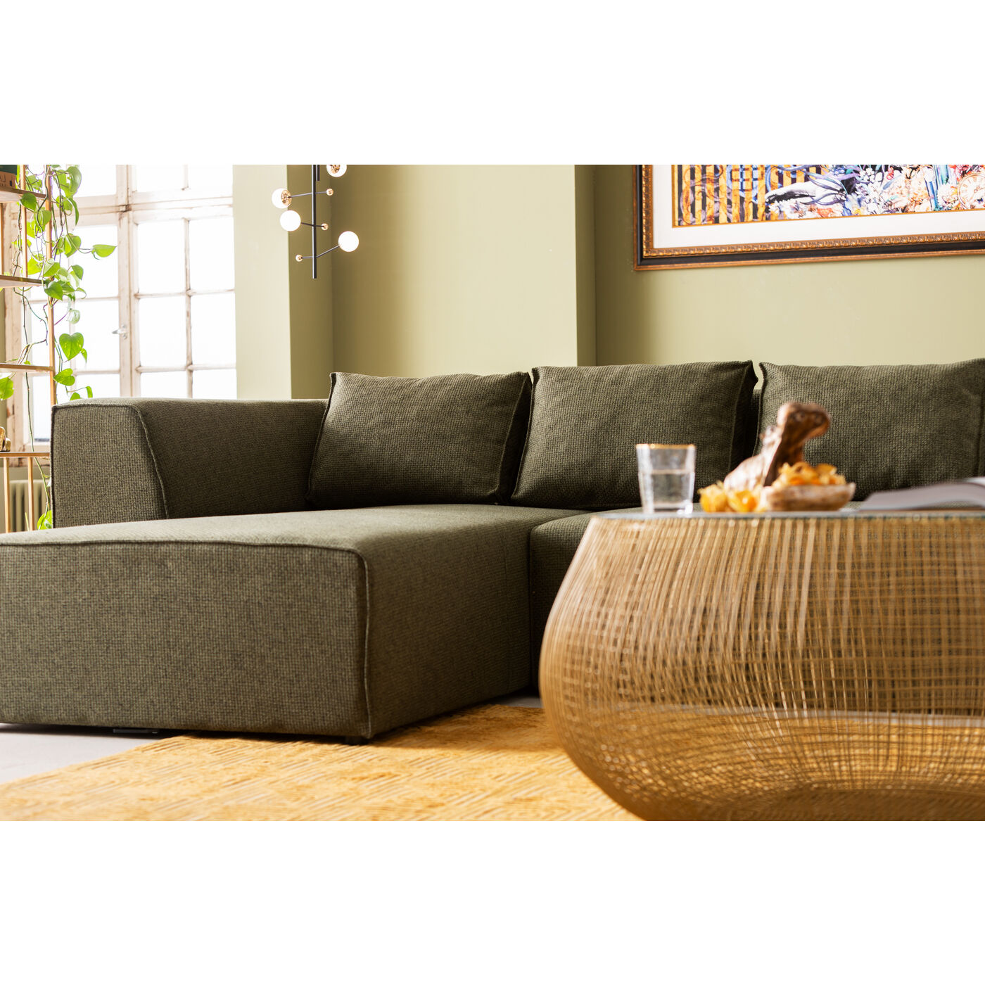 Corner Sofa Infinity Dolce Green Left