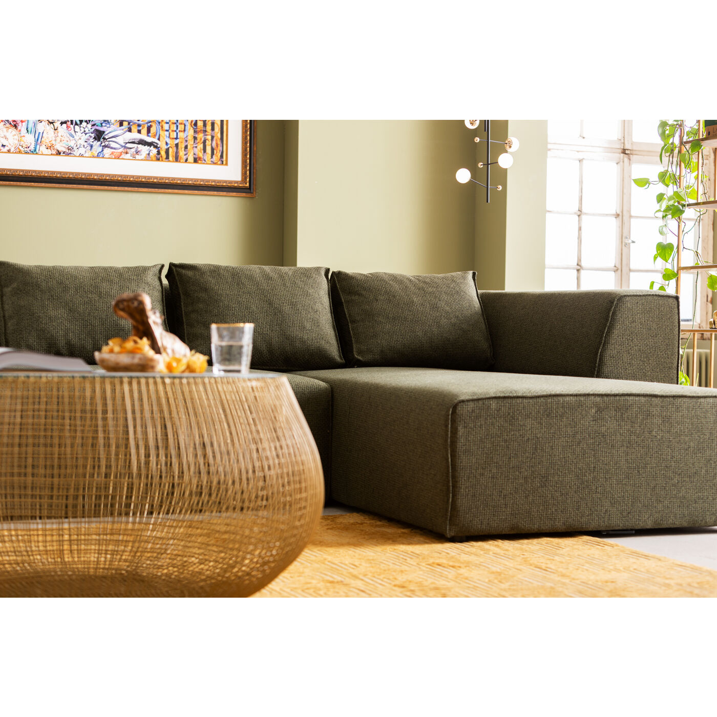 Corner Sofa Infinity Dolce Green Right