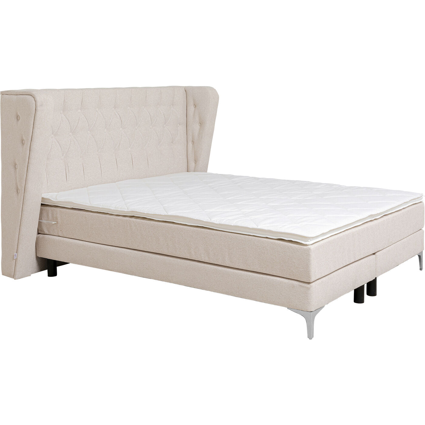 Boxspring Bed Benito Moon Cream