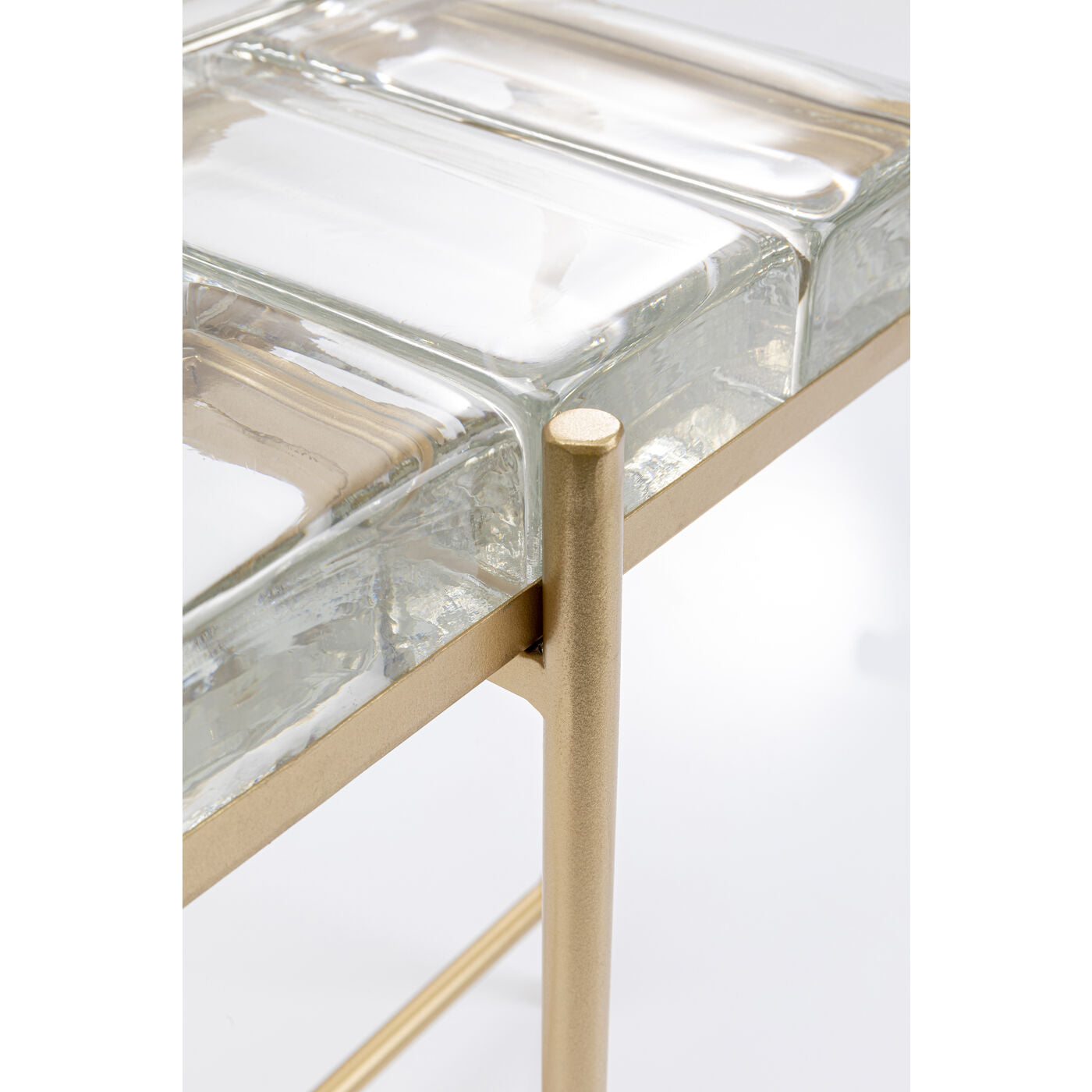 Side Table Iceline Gold 43x33cm