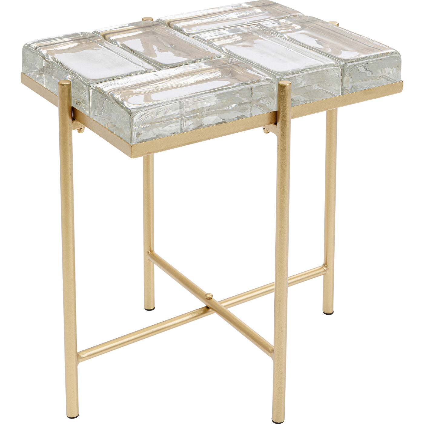 Side Table Iceline Gold 43x33cm