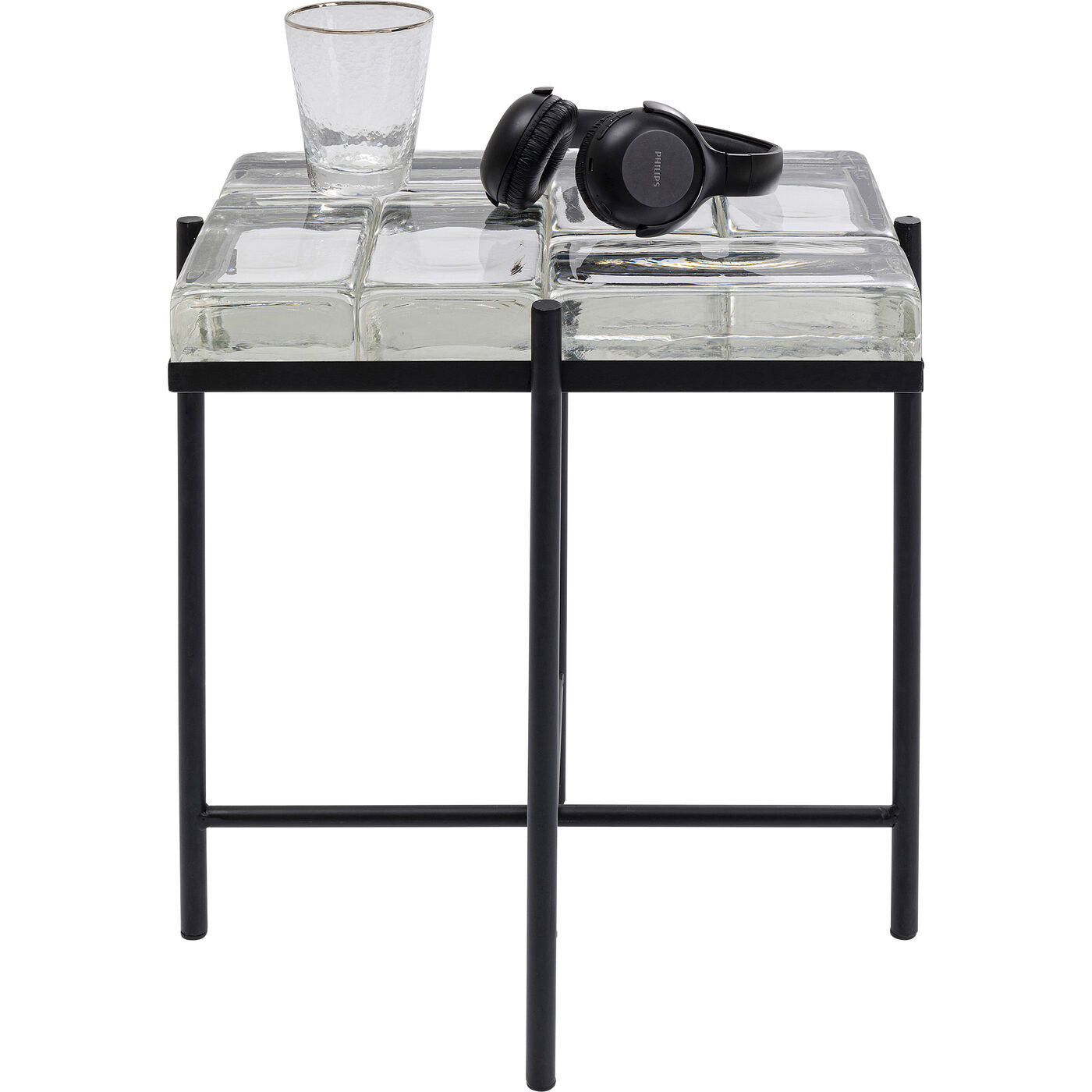 Side Table Iceline Black 43x33cm