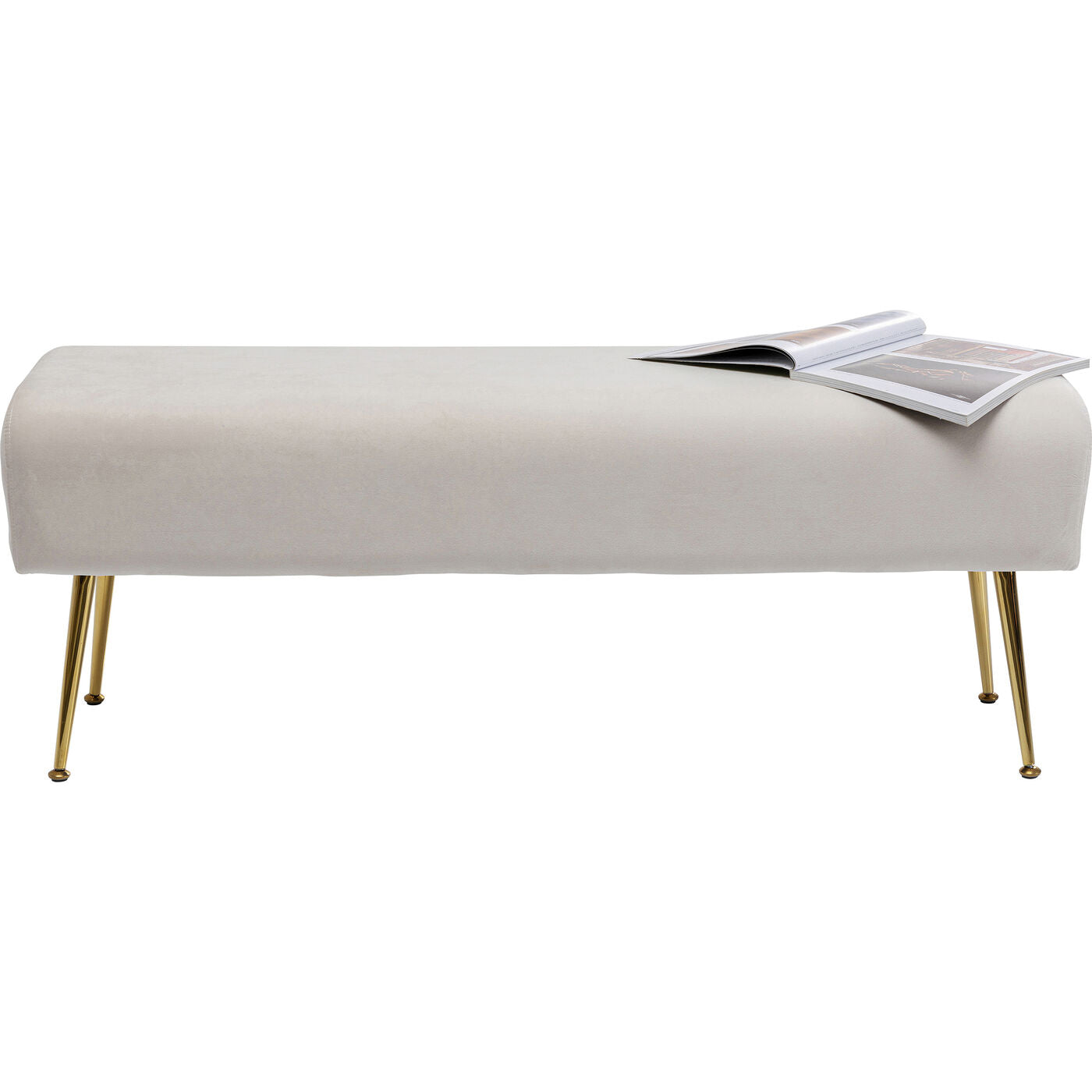 Bench Deria Velvet Cream 110cm