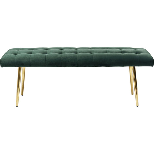 Bench Dallas Velvet Green 110cm