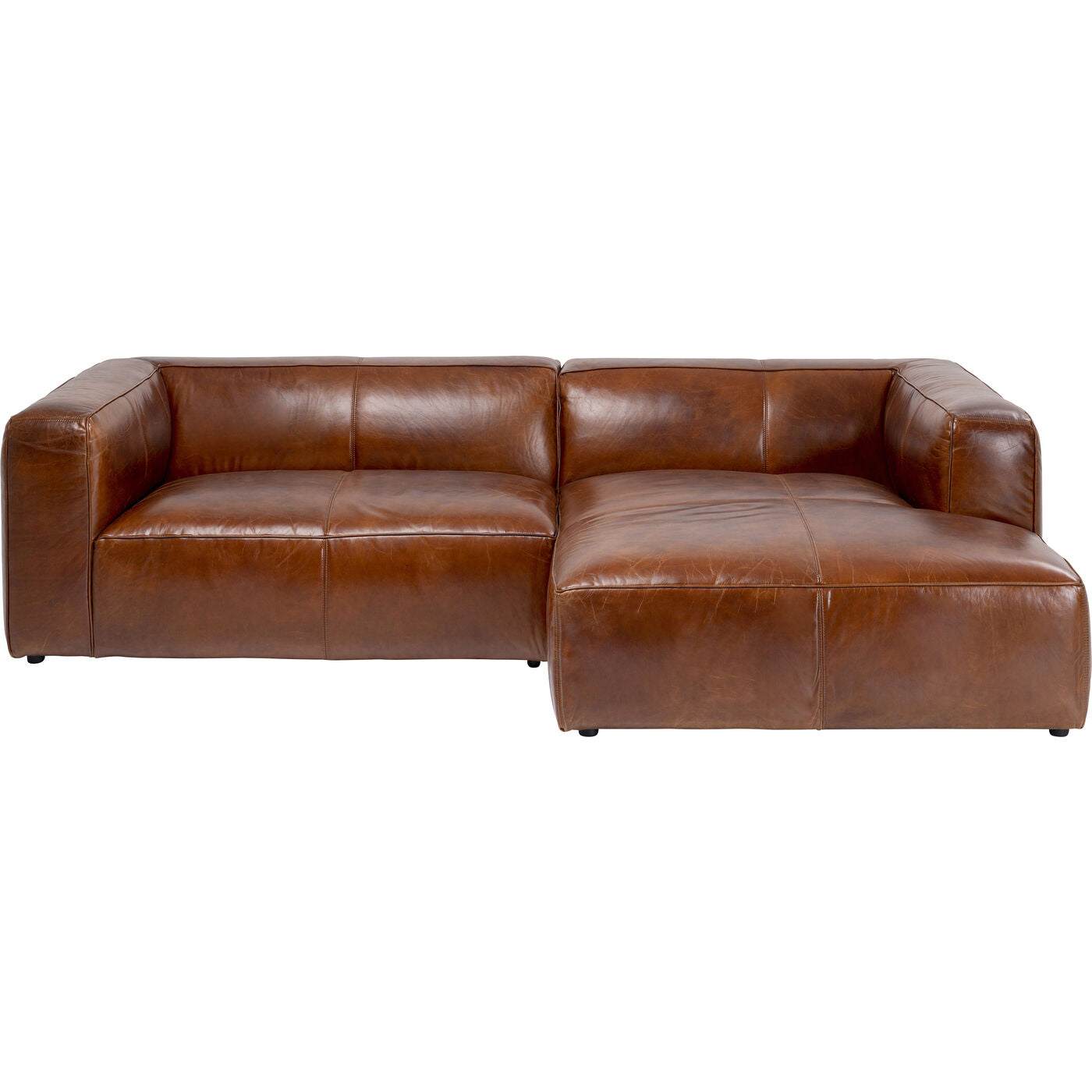 Brown Leather Sofa