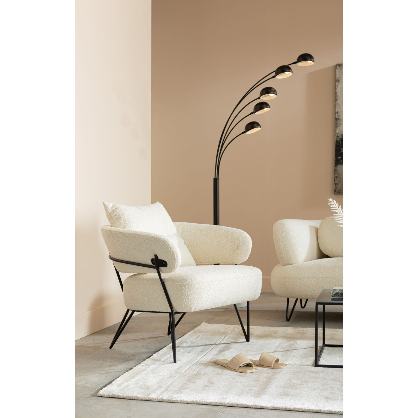 Modern White Armchair