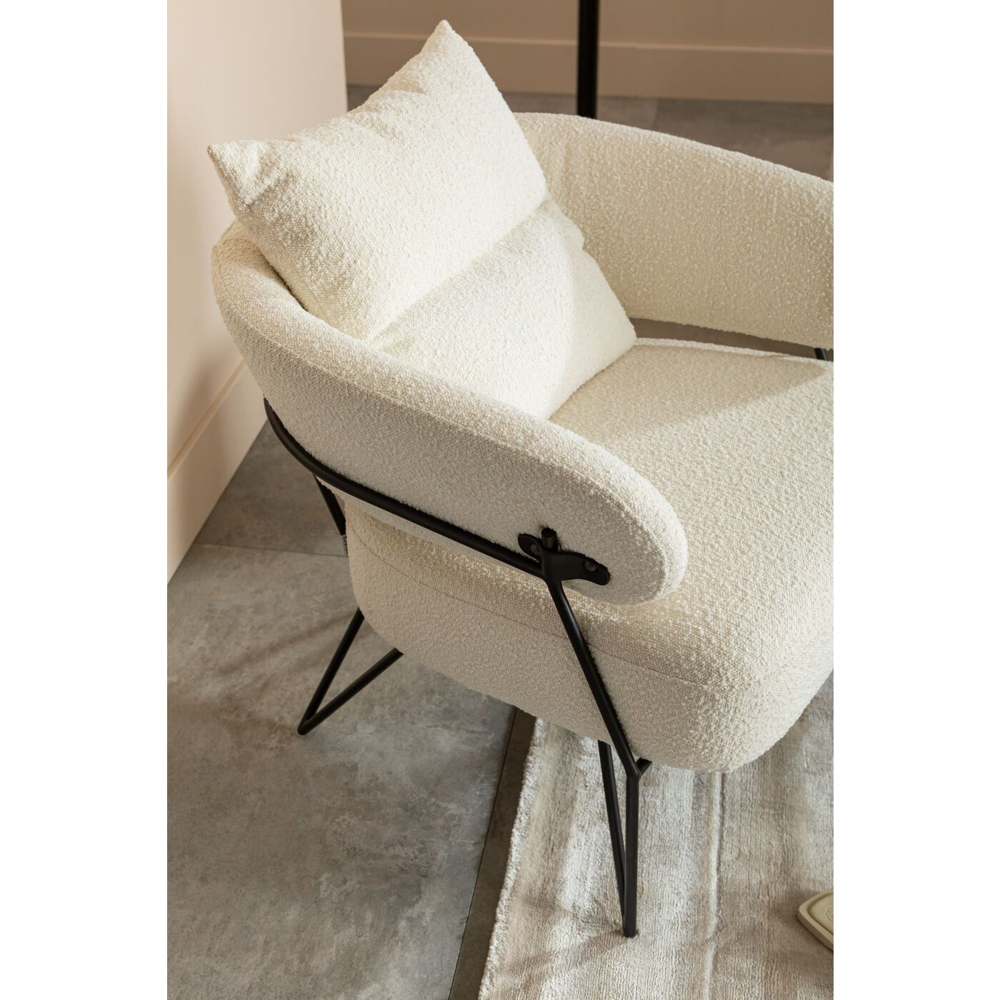 Modern White Armchair