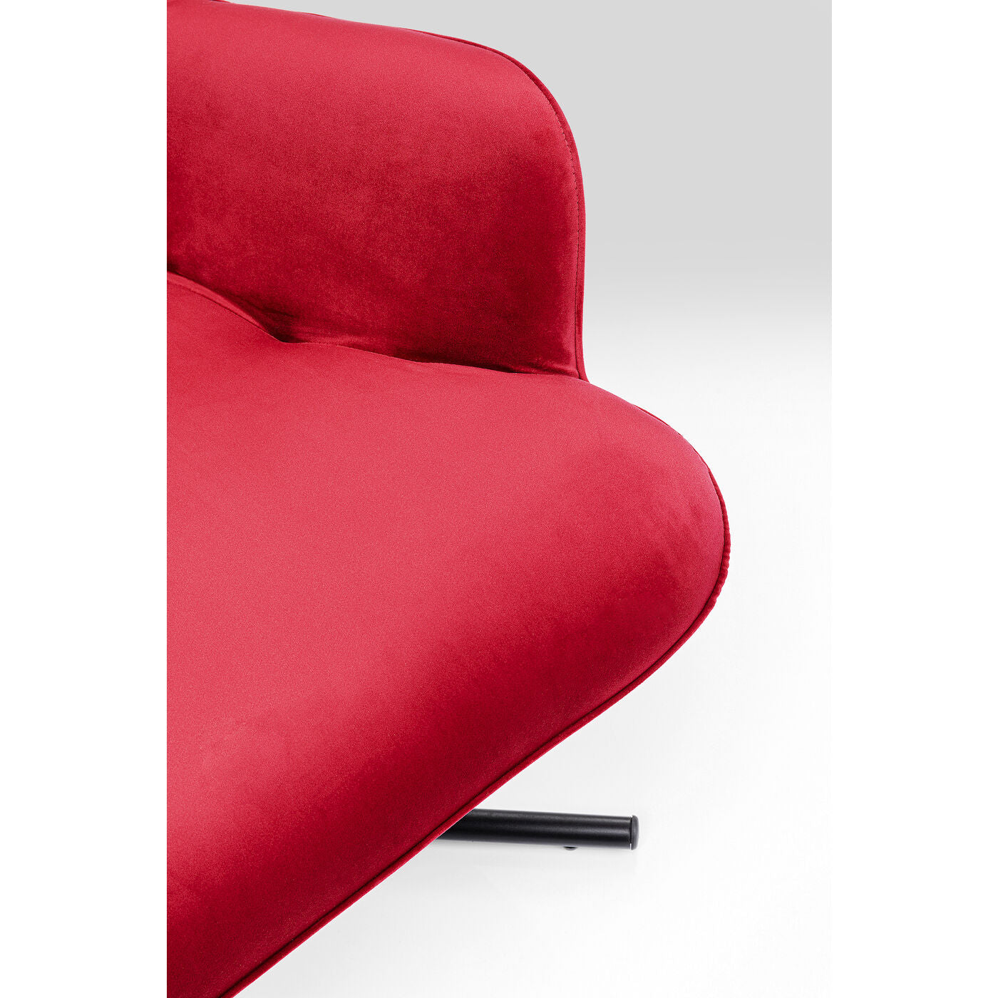 Swivel Armchair Oscar Velvet Red