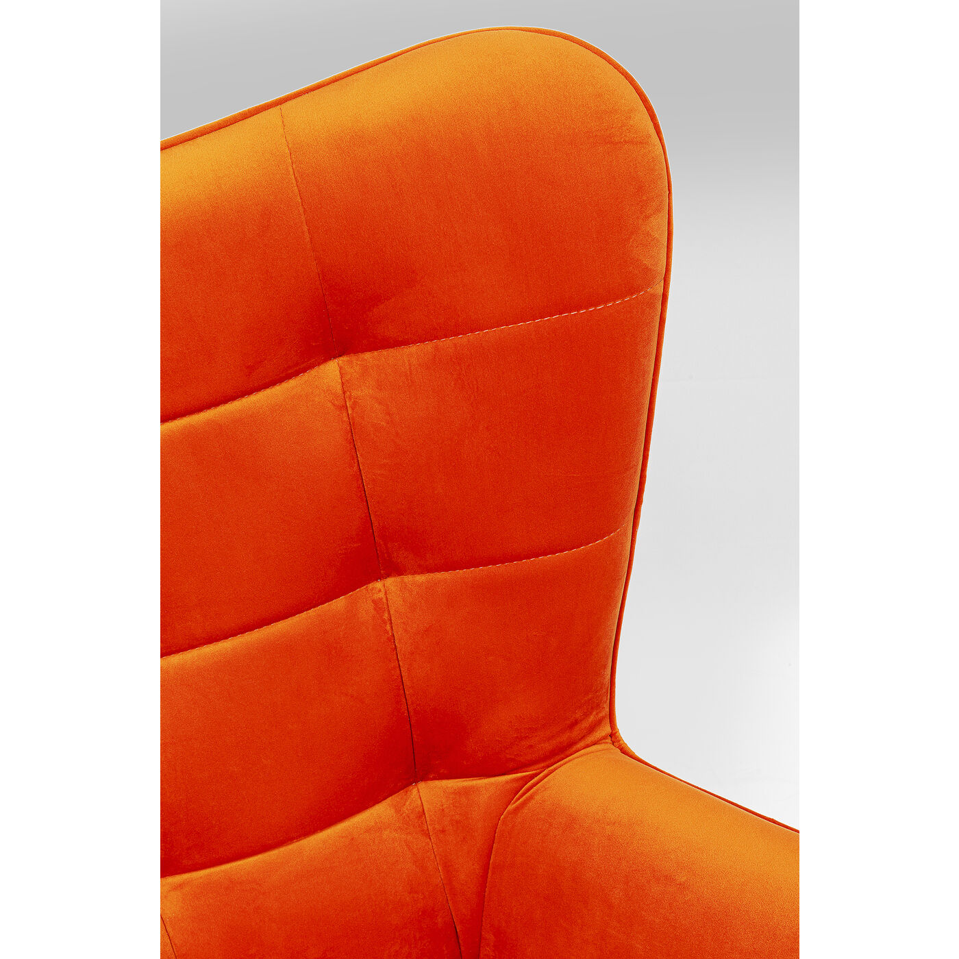 Swivel Armchair Oscar Velvet Orange