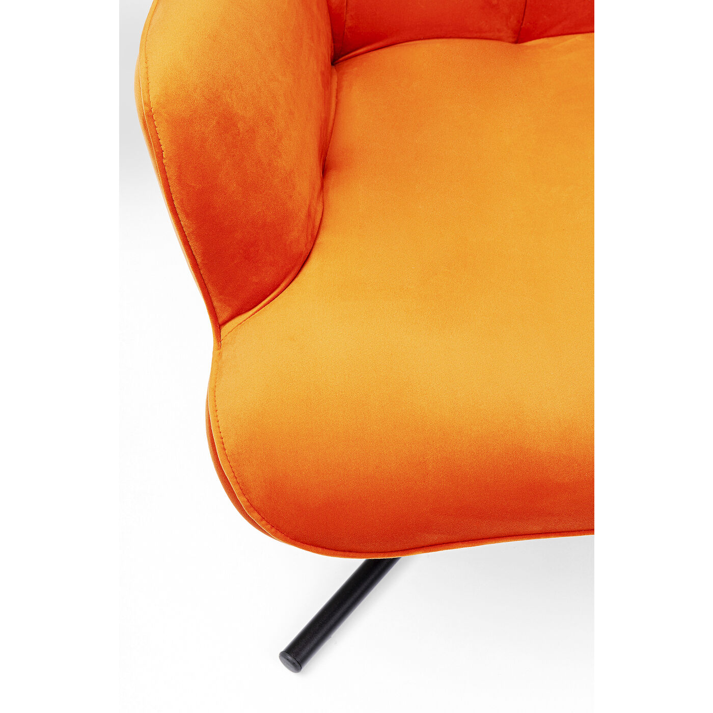 Swivel Armchair Oscar Velvet Orange