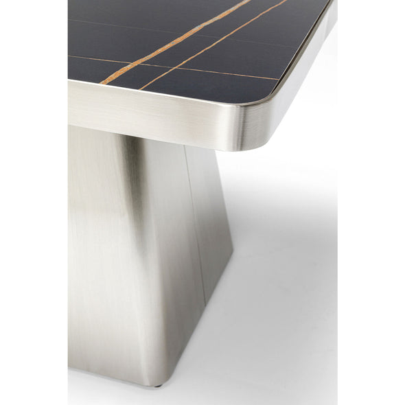 Coffee Table Miler Silver 80x80cm