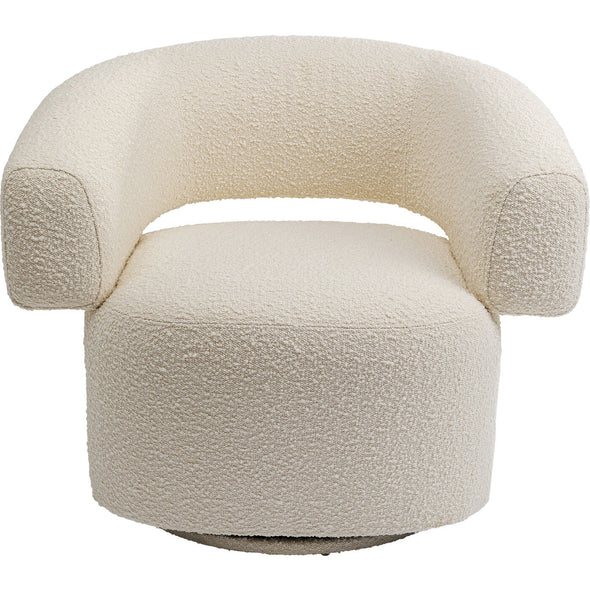 Swivel Armchair Maye Cream