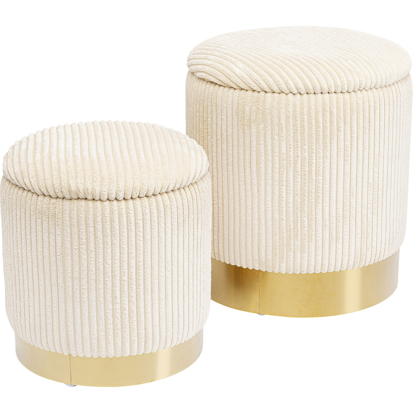 Stool Cherry Storage Cord Creme (2/Set)