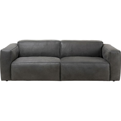Sofa Henry 3 Seater Leather Grey