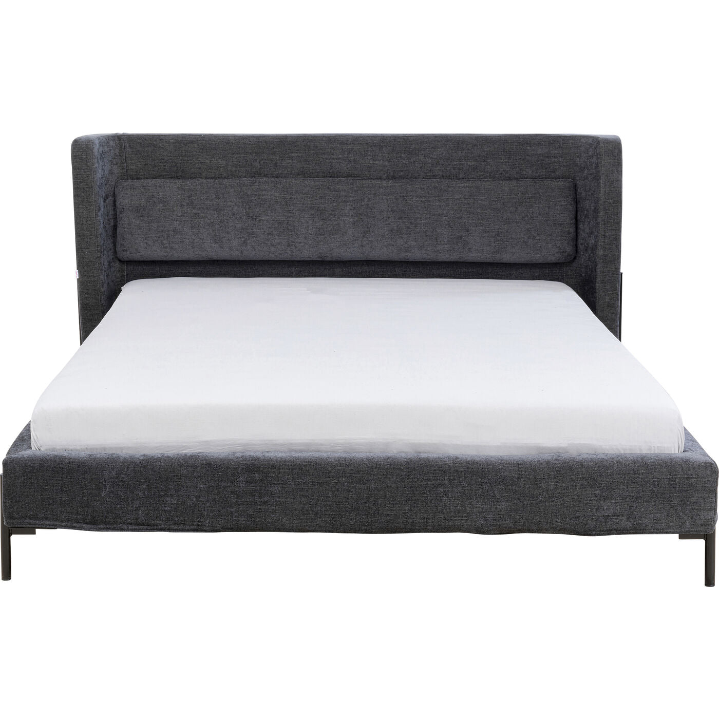 Grey Upholstered Bed