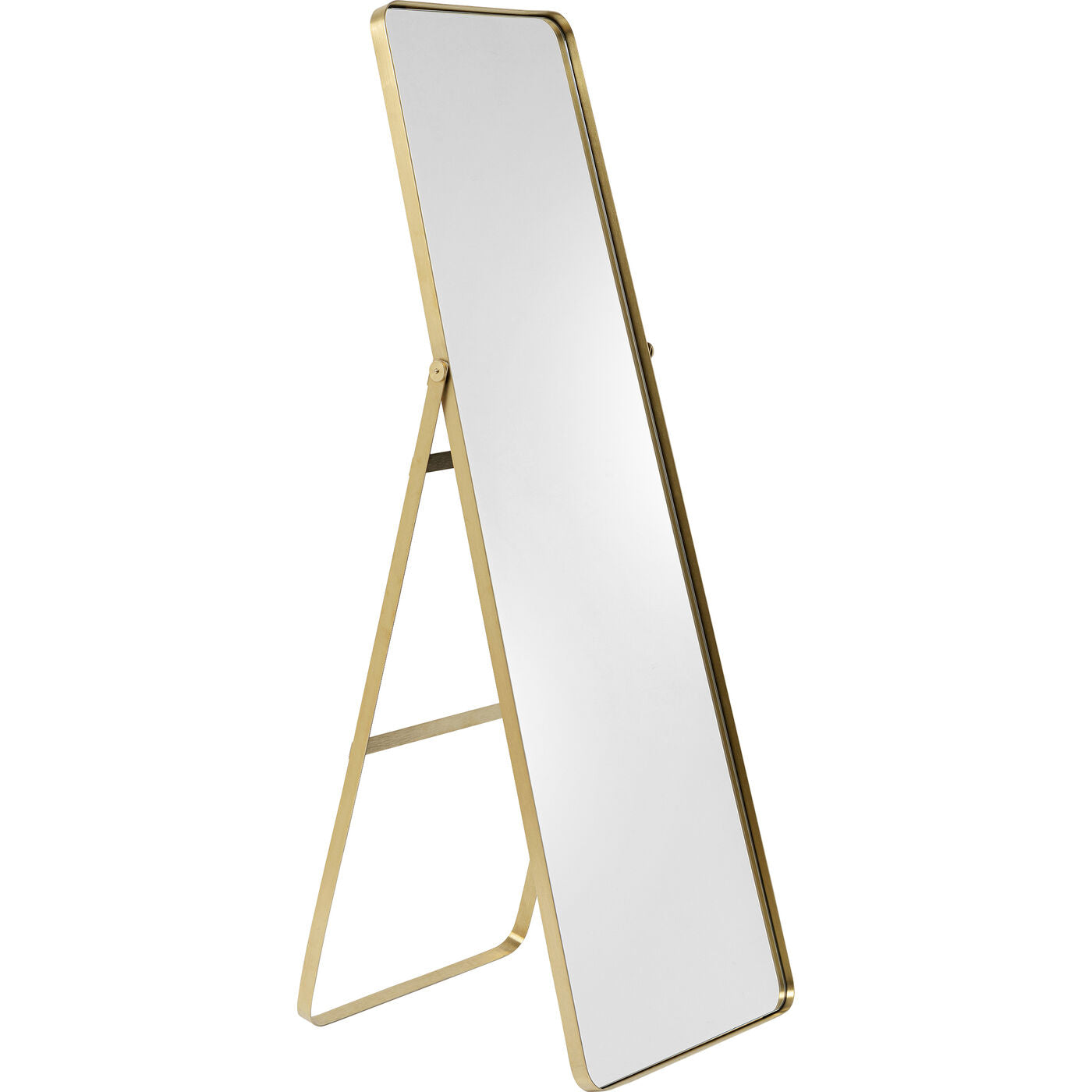 Floor Mirror Curve Arch Gold 55x160cm