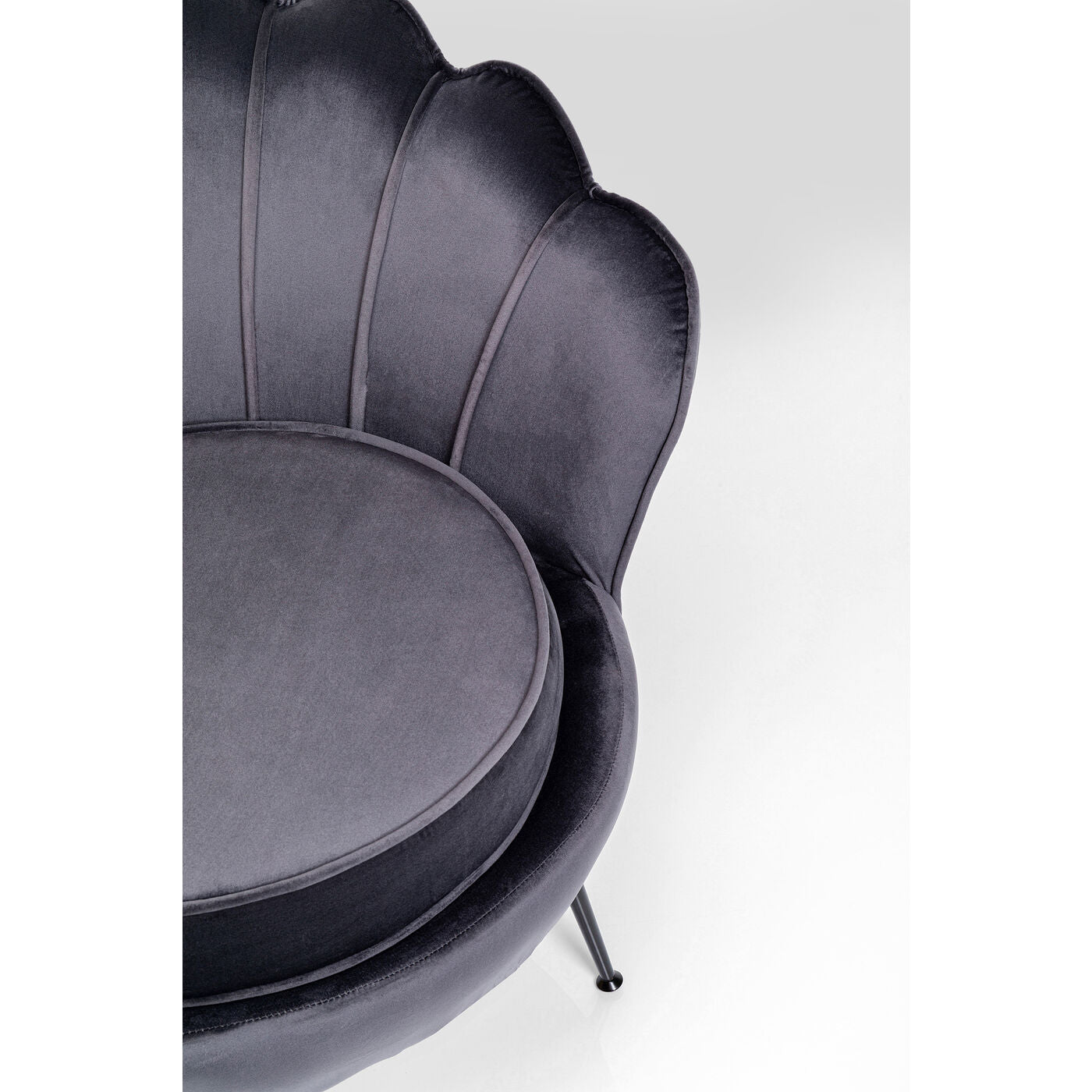 Armchair Water Lily Black Grey