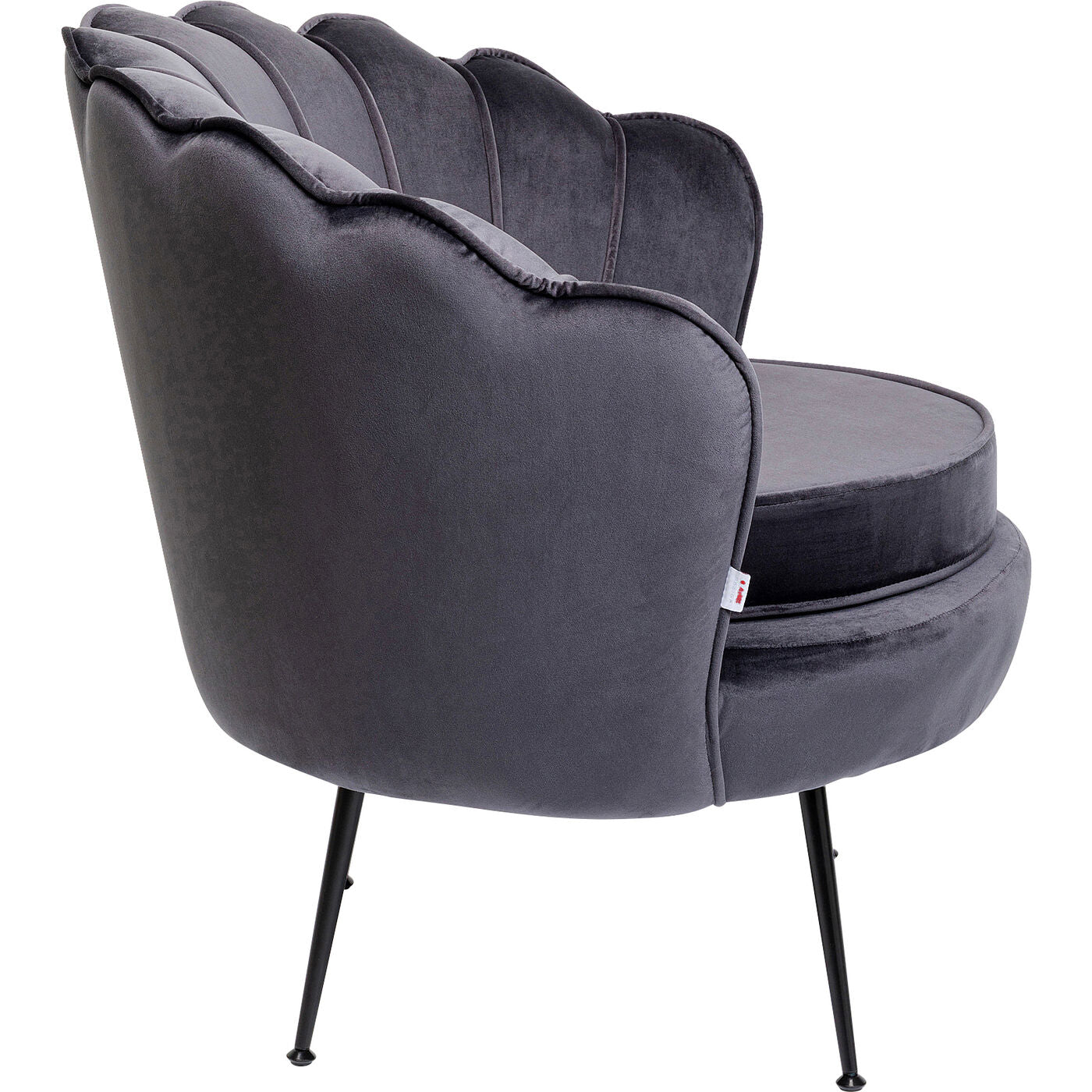 Armchair Water Lily Black Grey