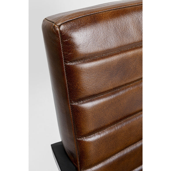 Cantilever Armchair Lola Leather Brown