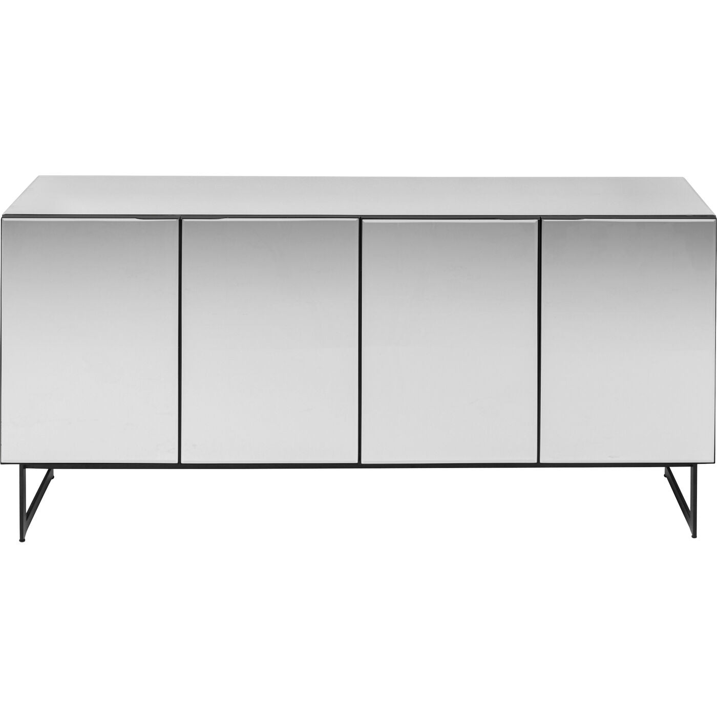 Black Mirrored Sideboard