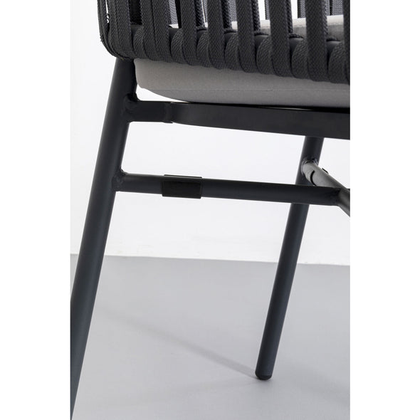 Chair with Armrest Santanyi Dark Grey