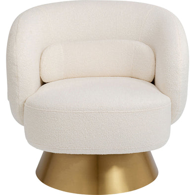 Swivel Armchair Orion White