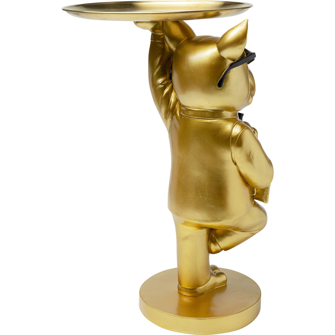 Side Table Cool Bulldog Tray Gold 34x55cm