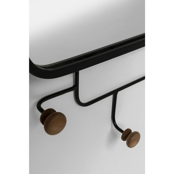 Coat Rack Gina Mirror 50x65cm